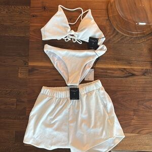 Skatie bikini set with shorts- honeymoon small